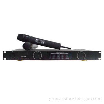 Two-channel VHF Wireless Microphone System with 220 to 260MHz Frequencies